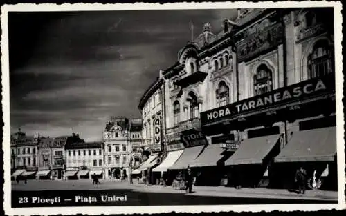 Ak Ploesti Ploiești Rumänien, Piata Unirei, Hora Taraneasca