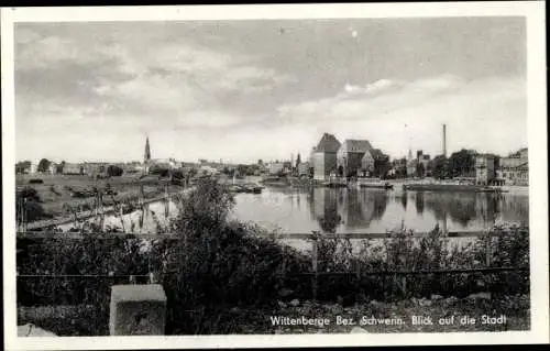 Ak Wittenberge an der Elbe Prignitz, Blick auf die Stadt