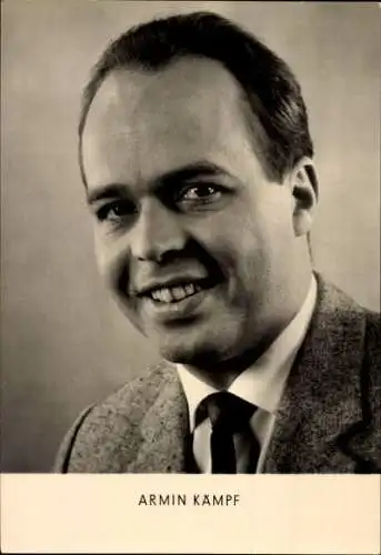 Ak Sänger Armin Kämpf, Portrait