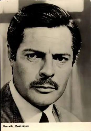 Ak Schauspieler Marcello Mastroianni, Portrait