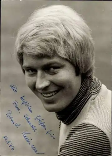 Ak Schauspieler Bernd Kummer, Portrait, Autogramm