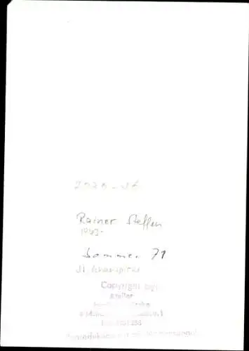 Ak Schauspieler Rainer Steffen, Portrait, Autogramm