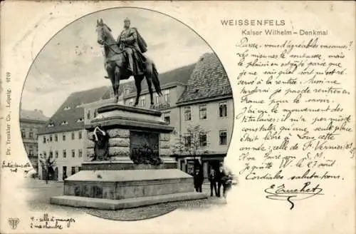 Ak Weißenfels an der Saale, Kaiser Wilhelm Denkmal