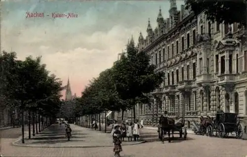 Ak Aachen in Nordrhein Westfalen, Kaiser Allee