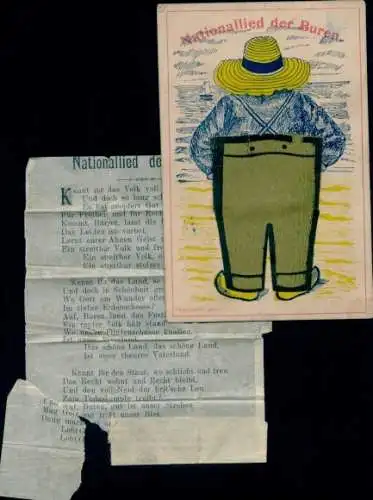 Leporello Ak Nationallied der Buren, Kennt ihr das Volk...