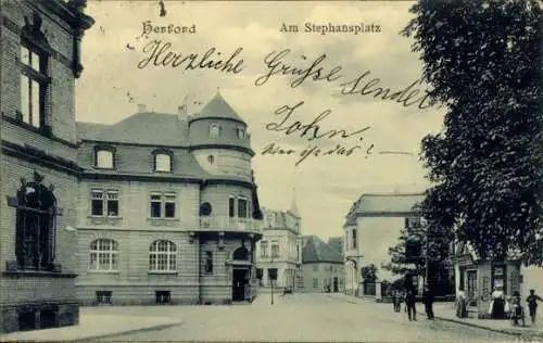 Ak Herford in Westfalen, Stephansplatz