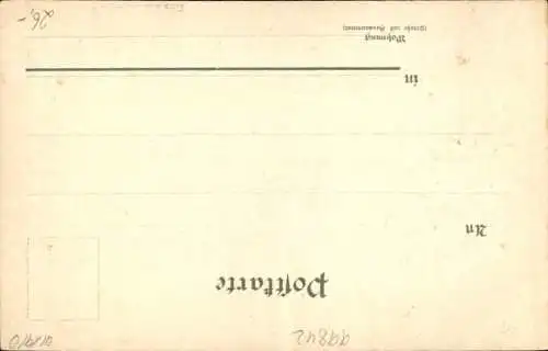 Präge Passepartout Ak Ruhla, Stadt, Hufeisen, Klee