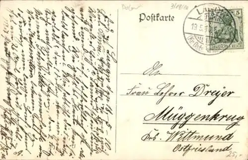 Ak Łagów Lagow Neumark Ostbrandenburg, Gesamtansicht