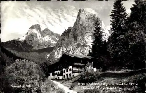 Ak Hinterbärenbad in Tirol, Häuser, Gebirge