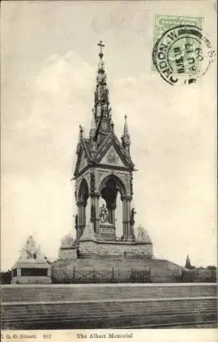 Ak London City England, Albert Memorial