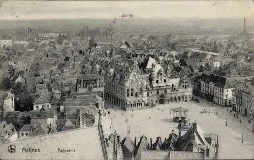 Ak Mechelen Mecheln Malines Flandern Antwerpen, Stadtpanorama