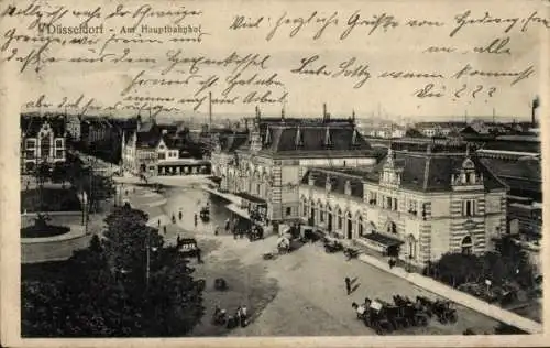 Ak Düsseldorf am Rhein, Hauptbahnhof