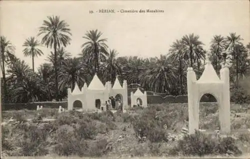 Ak Bérian Algerien, Friedhof der Mozabiten