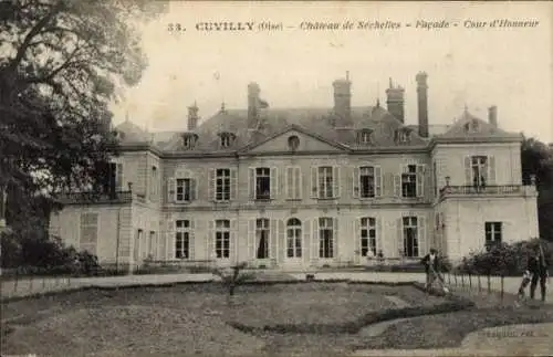Ak Cuvilly Oise, Château de Scales