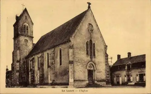 Ak Le Luart Sarthe, Kirche