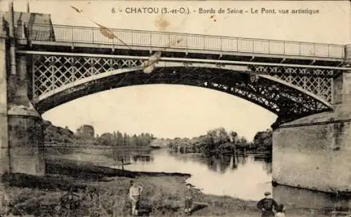 Ak Chatou Yvelines, Le Pont