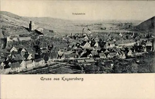 Ak Kaysersberg Elsass Haut Rhin, Gesamtansicht