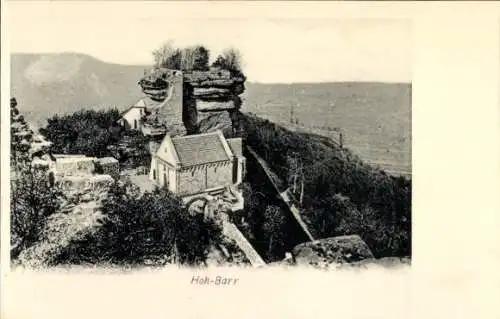 Ak Saverne Zabern Elsass Bas Rhin, Château du Haut-Barr, Burg Hohbarr, Felsen