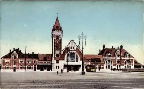 Ak Colmar Kolmar Elsass Haut Rhin, Bahnhof