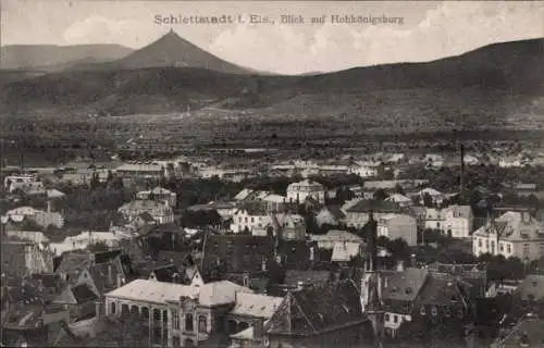 Ak Schlettstadt Bas Rhin Elsass, Hohkönigsburg, Gesamtansicht