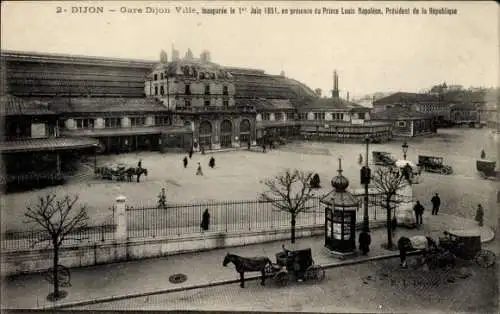 Ak Dijon Côte d'Or, Bahnhof