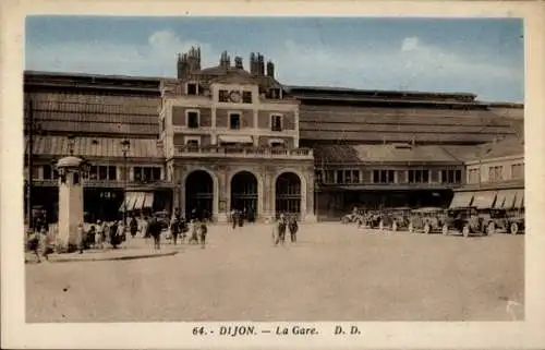 Ak Dijon Côte d'Or, Bahnhof