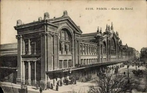 Ak Paris XII, Gare de Lyon