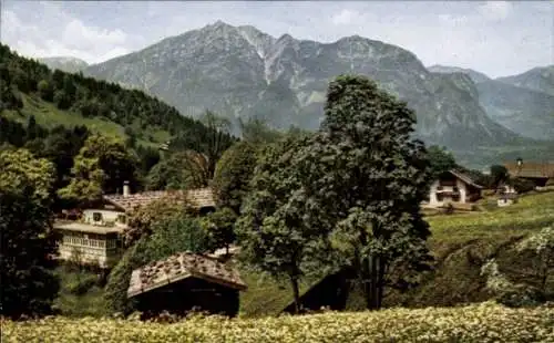 Ak Garmisch Partenkirchen in Oberbayern, Forsthaus Graseck mit Kramer