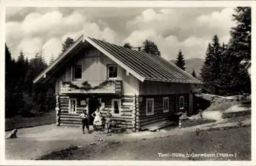 Ak Garmisch Partenkirchen in Oberbayern, Toni-Hütte