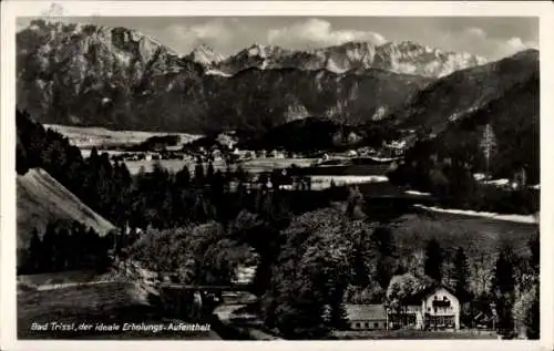 Ak Oberaudorf in Oberbayern, Alpenpanorama, Kurhaus Bad Trißl,