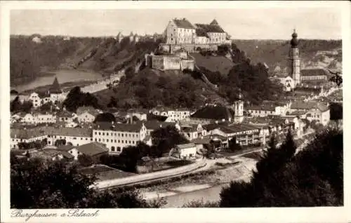 Ak Burghausen an der Salzach Bayern, Gesamtansicht