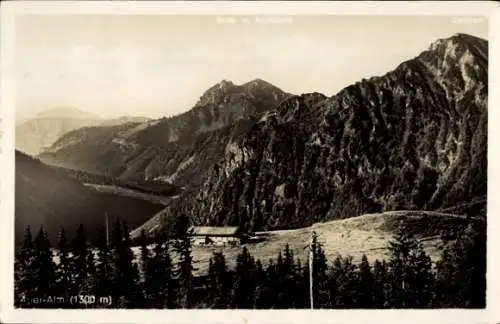 Ak Bad Wiessee in Oberbayern, Aueralm, Panorama