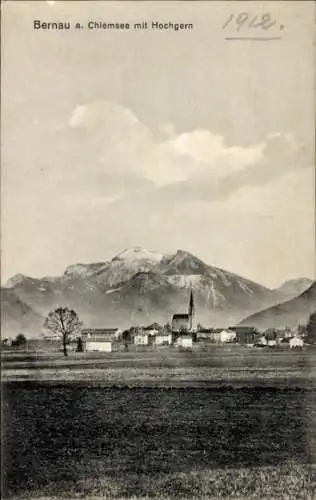 Ak Bernau am Chiemsee, Gesamtansicht, Hochgern