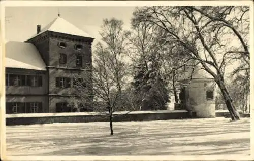 Foto Ak Messkirch Meßkirch in der Schwäbischen Alb Baden, Gebäude, Winter