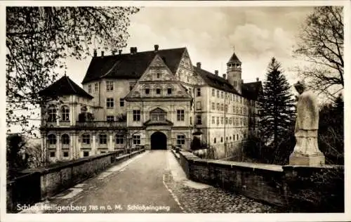 Ak Heiligenberg im Bodenseekreis Baden, Schloss Heiligenberg, Eingang