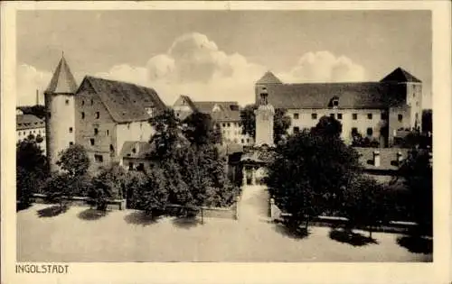 Ak Ingolstadt an der Donau Oberbayern, Teilansicht