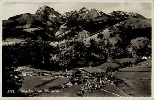 Ak Bayrischzell im Mangfallgebirge Oberbayern, Gesamtansicht, Wendelstein