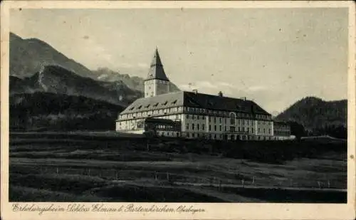 Ak Elmau Krün in Oberbayern, Erholungsheim Schloss Elmau