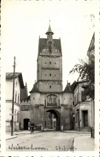 Foto Ak Weißenhorn in Schwaben, Torturm