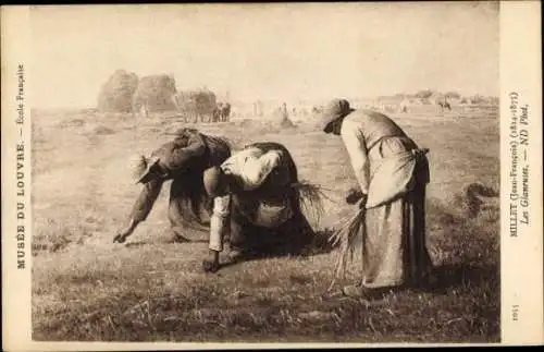 Künstler Ak Millet, Schnitterinnen, Landwirtschaft