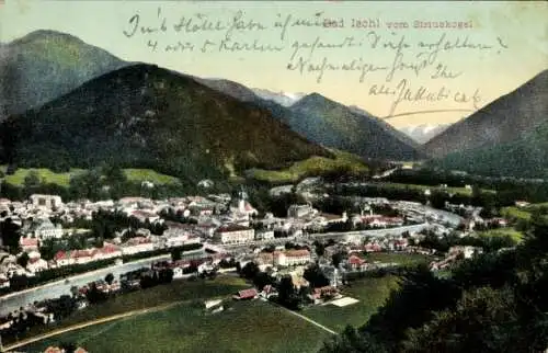 Ak Bad Ischl in Oberösterreich, Gesamtansicht, Blick vom Siriuskogel