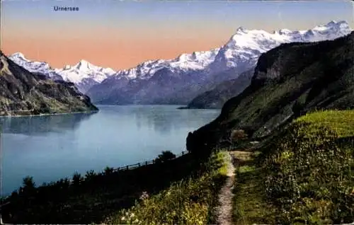Ak Flüelen Kanton Uri Schweiz, Urnersee