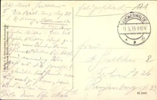 Ak Luckenwalde in Brandenburg, Stadtpark, Fontäne