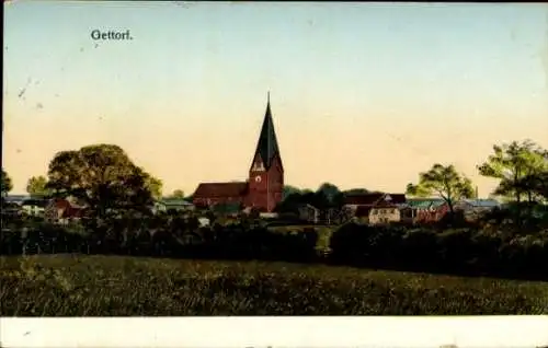 Ak Gettorf in Schleswig Holstein, Gesamtansicht