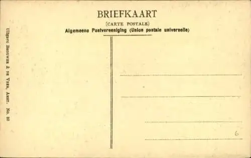 Ak Amsterdam Nordholland Niederlande, Raamgracht in der Nähe von Groene Burgwal