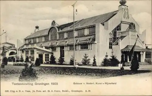 Ak Groningen, Ausstellung 1903, Nijverheid, Halle