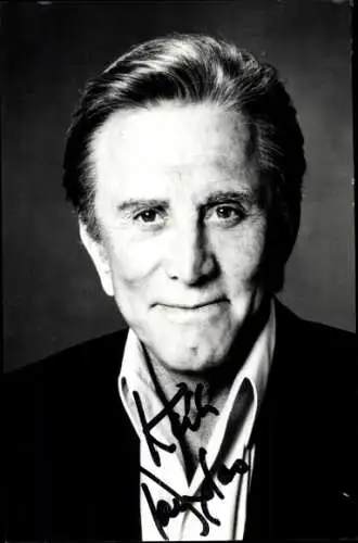 Ak Schauspieler Kirk Douglas, Portrait, Autogramm