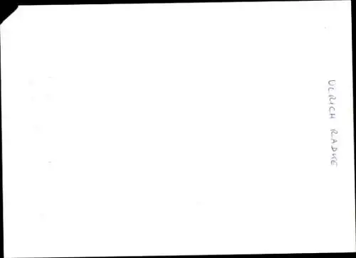 Ak Schauspieler Ulrich Radke, Portrait, Autogramm