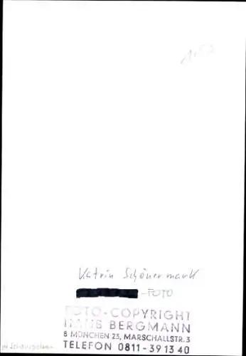 Ak Schauspielerin Katrin Schönermark, Portrait, Autogramm