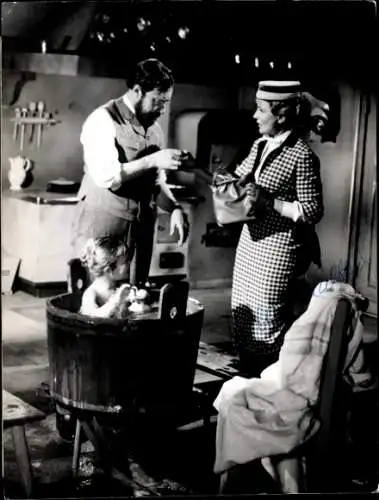 Ak Schauspielerin Winnie Markus, Schauspieler Carl Raddatz, Filmszene, Autogramm